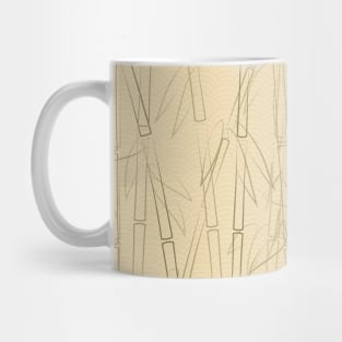 Minimalist Bamboo Line Art Mug